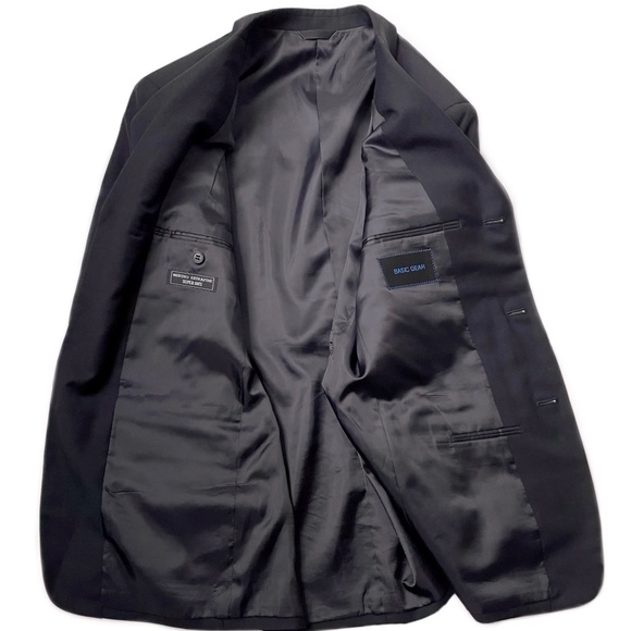 Basic Gear Men's Vest Suit, 3 pcs Black, 38R Jacket and 32"x28" Trousers - Picture 5 of 16